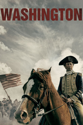The poster features a dramatic scene with a mounted officer in a tricorn hat, exuding authority against a cloudy sky. An American flag waves in the background, suggesting a patriotic theme. The muted earth tones and dramatic lighting evoke a sense of historical drama and tension.