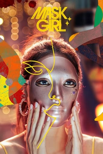 A glamorous woman with striking makeup and glowing eyes poses against a vibrant, colorful background. The poster features bold typography and dynamic lighting that evoke a sense of mystery and allure.