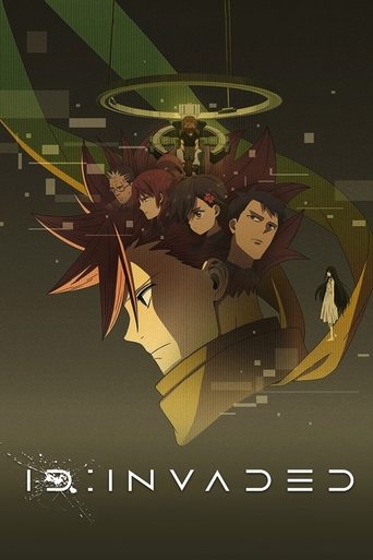 The poster features a group of animated characters in a futuristic setting with glowing green and yellow hues. The mood is mysterious and adventurous, suggesting a thrilling space exploration story.