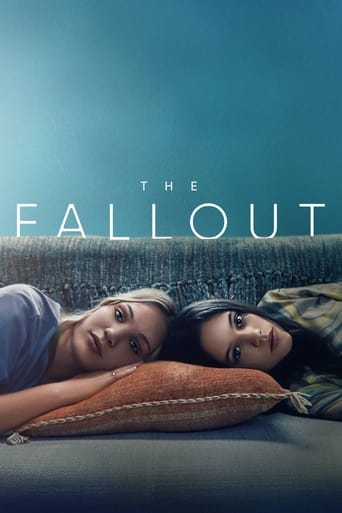 The poster features two women resting on a couch, their expressions conveying a mix of exhaustion and contemplation. The muted blue tones and soft lighting evoke a somber, reflective mood, hinting at themes of loss and emotional turmoil.
