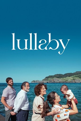 The poster features a serene coastal scene with a family of five enjoying a sunny day by the ocean. The warm tones of the blue sky and water contrast beautifully with the soft, pastel colors of the characters' clothing. The mood is peaceful and nostalgic, evoking a sense of family bonding and tra...