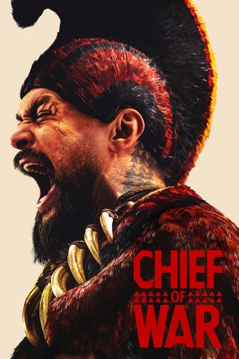 The poster features a fierce, bearded warrior with a distinctive headdress, exuding an aura of power and determination. The bold red and black color scheme, combined with the dramatic expression, conveys a sense of intense action and historical drama.