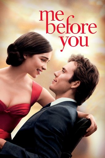 The poster features a romantic couple in a tender embrace, with the woman in a red dress and the man in a dark suit. The warm, golden background enhances the romantic and nostalgic mood.