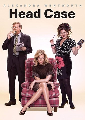 The poster features a dramatic scene with three characters: a man in a suit holding a tablet, a woman in a plaid chair, and another woman in black holding a phone. The warm lighting and bold colors create an intense, suspenseful mood, hinting at a thriller or mystery drama.