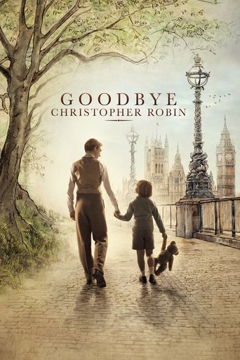 The poster features a tender scene of a man and child walking hand in hand down a misty London street, with the iconic Big Ben and Elizabeth Tower in the background. The muted sepia tones and soft lighting evoke a nostalgic, heartwarming mood, capturing the essence of friendship and longing.