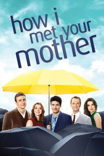 The poster features a group of four characters standing beneath a bright yellow umbrella against a sunny sky. The characters appear cheerful and confident, suggesting a warm and positive tone. The bold title text adds a playful and inviting feel, while the overall composition conveys a sense of f...