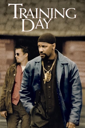 The poster features two men walking through a rustic brick building, exuding a gritty, urban vibe. The man in the foreground wears a blue jacket and gold chain, while the man behind him sports a brown jacket and sunglasses. The muted earth tones and shadowed atmosphere suggest a serious, possibly...