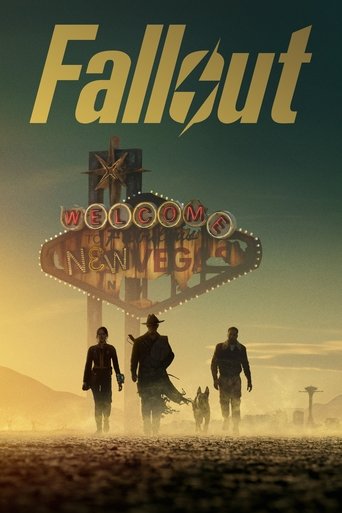The poster features silhouetted figures walking toward a vintage "Welcome to New York" sign against a hazy sunset. The warm golden hues and muted earth tones evoke a nostalgic, gritty atmosphere, suggesting a post-apocalyptic journey.