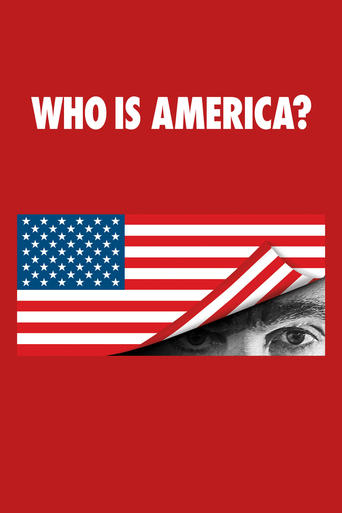 The poster features bold white text against a vibrant red background, with the American flag prominently displayed. A close-up of a person's eye peeks through the flag's stripes, evoking mystery and intrigue. The overall mood is mysterious and intriguing, suggesting a compelling narrative about t...