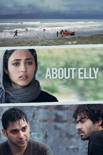 The poster features a collage of four scenes: a couple walking on the beach, a woman with a concerned expression, two men in a dimly lit room, and a woman in a dark, moody setting. The muted earth tones and somber expressions evoke a sense of melancholy and introspection.