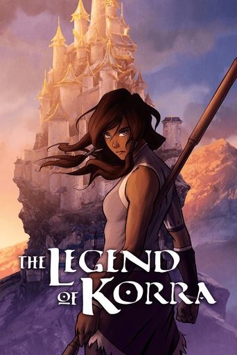 The poster features a determined female warrior with flowing hair, holding a staff against a majestic, golden castle backdrop. The warm sunset hues and dramatic lighting evoke a sense of epic adventure and heroic spirit.