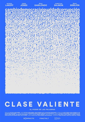 The poster features a dense crowd of blue figures against a stark white background, evoking a sense of collective struggle. The minimalist design with bold typography and blue tones creates an intense, emotional atmosphere that hints at the film's themes of social inequality and systemic oppression.