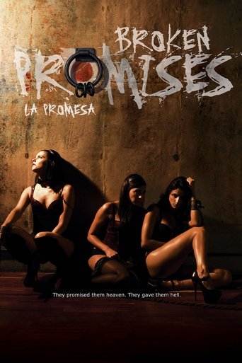 The poster features three women in dimly lit, gritty urban settings, exuding a raw and rebellious mood. The dark, earthy tones and shadowy figures create an atmosphere of mystery and tension, while the bold, distressed typography of "Broken Promises" reinforces the show's themes of betrayal and r...