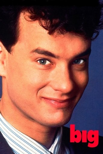 A young man with dark hair and a confident smile gazes at the camera against a blue background. The bold red "big" logo in the corner hints at the movie's title.