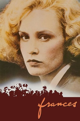This movie poster features a striking portrait of a blonde woman with a contemplative expression, set against a deep red background. Silhouettes of people are visible at the bottom, adding depth and intrigue. The warm tones and dramatic lighting evoke a sense of mystery and nostalgia.