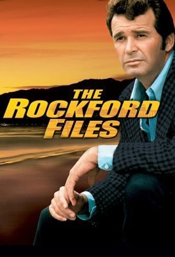 The Rockford Files poster features a man in a sharp suit against a warm sunset backdrop, evoking mystery and intrigue. The bold yellow title contrasts with the earthy tones of the desert landscape, suggesting a blend of personal drama and historical intrigue.