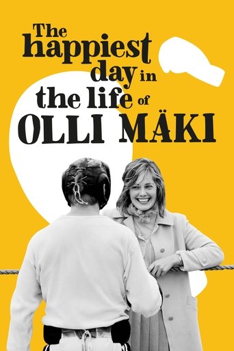 The poster features a vibrant yellow background with bold black text announcing the film's title. A man in a white shirt and a woman in a light-colored coat are shown from behind, smiling warmly. The overall mood is cheerful and nostalgic, evoking a sense of happiness and connection.