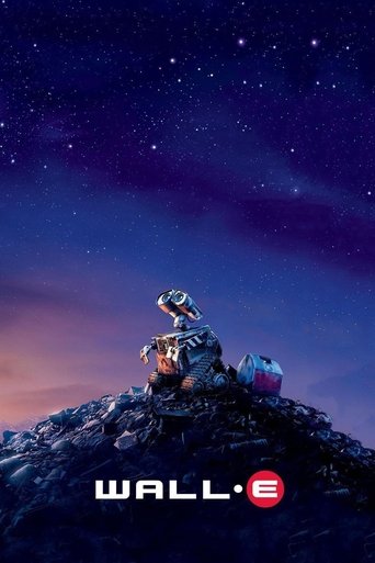 A small robot sits atop a rocky hill under a starry night sky, evoking a sense of wonder and isolation. The warm glow of his lights contrasts with the cool blue tones of the cosmos, creating a serene and contemplative atmosphere.