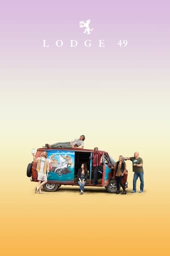 The poster features a whimsical van with colorful, dreamy elements like a blue sky and a rainbow. Several characters are gathered around the van, suggesting a lively and adventurous atmosphere. The warm gradient background enhances the cheerful and nostalgic mood of the scene.