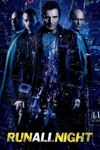 The poster features four men in dark, tactical clothing against a cityscape at night, evoking a gritty, action-packed atmosphere. The cool blue tones and urban backdrop suggest a high-stakes thriller, while the bold title at the bottom hints at an intense narrative.