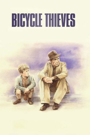 The poster features two men in vintage attire, one sitting and one standing, evoking a nostalgic, slightly melancholic mood. The muted color palette of browns, creams, and soft purples enhances the film's historical and mysterious tone.
