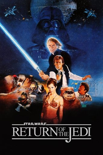 This movie poster features a dramatic scene with Luke Skywalker, Princess Leia, and other characters against a dark, starry backdrop. The cool blue tones evoke a sense of mystery and adventure, while the glowing lightsaber adds a touch of magical energy. The overall mood is one of epic scale and ...