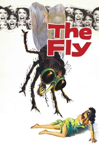 The Fly poster features a menacing black fly hovering over a woman in a green dress, with a group of terrified faces in the background. The dramatic composition and vivid colors evoke a sense of horror and suspense.