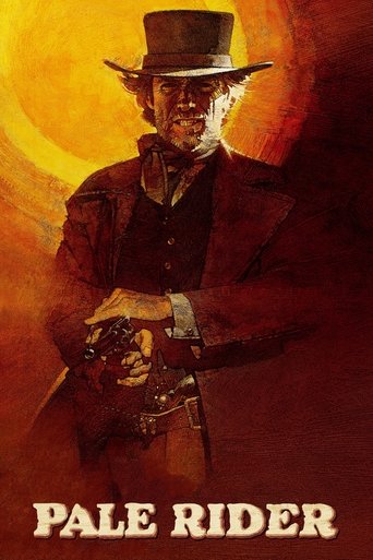 The poster features a rugged cowboy in a top hat, holding a revolver against a fiery orange background. The warm tones evoke a sense of adventure and danger, capturing the essence of the classic Western genre.