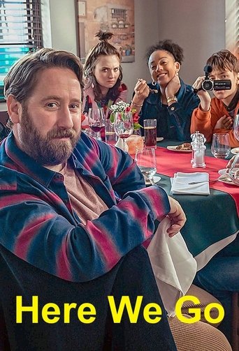 A group of people gather around a table in a cozy, warmly lit room, creating a casual and inviting atmosphere. The vibrant colors of the room contrast with the earthy tones of the people's clothing, adding depth to the scene. The mood is relaxed and friendly, suggesting a friendly gathering or ev...