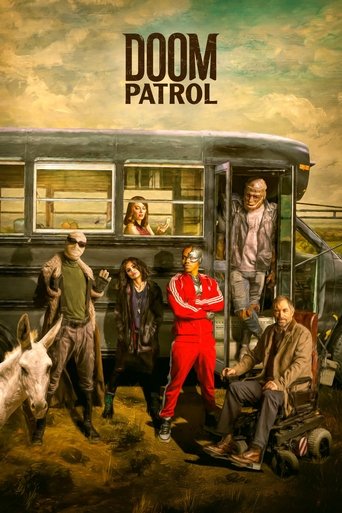 The poster features a group of six characters gathered around a vintage train, with one character in a red tracksuit standing prominently. The scene exudes a nostalgic, adventurous mood with warm earthy tones and a sense of camaraderie among the diverse cast.