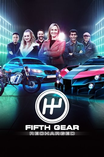 The poster features a group of five characters standing confidently in front of sleek, futuristic cars. The vibrant blue and pink hues of the vehicles contrast against the dark background, creating a dynamic and high-energy atmosphere. The logo at the bottom suggests a thrilling or action-packed ...