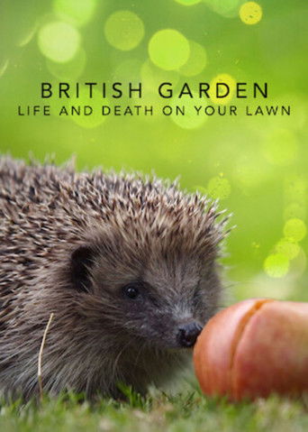 The poster features a hedgehog and a pumpkin on a lush green lawn, evoking a serene yet slightly ominous atmosphere. The muted green background contrasts with the vibrant orange pumpkin, creating a visually striking composition that hints at the film's themes of nature's cycles and the unpredicta...