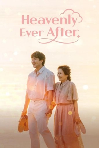 The poster features two characters walking hand in hand against a soft, dreamy background. The warm peach and pink tones evoke a sense of romance and nostalgia, while the gentle lighting enhances the romantic mood.