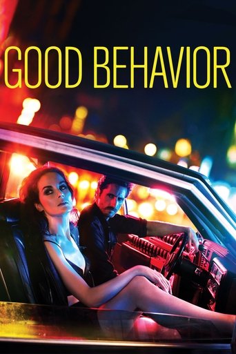 The poster features a woman and man in a car at night, with vibrant neon lights and warm glow. The mood is mysterious and intriguing, hinting at an action or thriller genre.