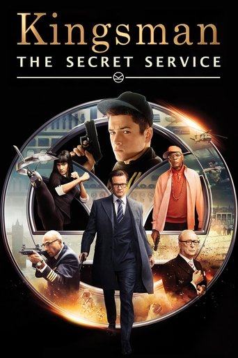 The poster features a central figure in a sharp suit walking confidently, surrounded by cast members in various poses—some holding guns, others in tactical gear. The colors are dark with warm accents of orange and gold, creating an intense, action-packed atmosphere. The mood is mysterious and thr...