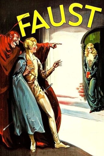 The poster features a dramatic scene with a man in a red robe pointing accusingly at a woman in a blue dress, while a blonde woman in a gold dress stands defiantly. The background shows a dark figure in a green robe, adding to the ominous atmosphere. The colors are rich and vivid, with deep reds,...