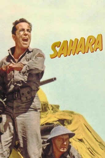 This movie poster depicts a dramatic scene with a man in a rugged, desert outfit shouting, surrounded by other characters in a yellow tent. The vibrant colors and dynamic composition evoke a sense of adventure and urgency, capturing the essence of a thrilling desert expedition.