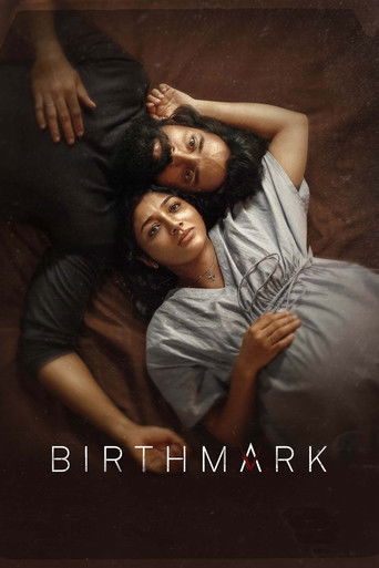The poster features two women lying on a dark, textured surface, their faces turned upward in a moment of serene contemplation. The muted tones of the image evoke a sense of quiet introspection and emotional depth.