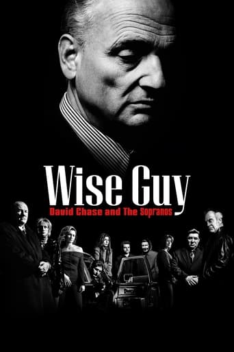 The poster features a dramatic black-and-white portrait of a man against a dark background, evoking suspense and mystery. Below, a group of men in suits stands in a line, suggesting a serious and professional tone. The title "Wise Guy" is prominently displayed in bold white letters, while the sub...