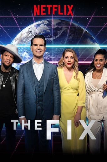 The Fix poster features four characters standing in front of a vibrant Earth, with the Netflix logo at the top. The warm tones of the cast and the blue hues of the planet create a dynamic and engaging visual. The poster exudes a sense of humor and camaraderie, inviting viewers to explore the show...