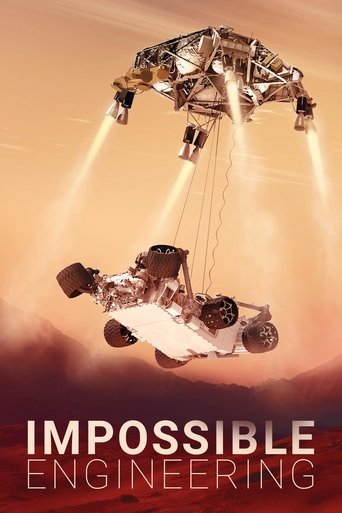 The poster features a dramatic space scene with a spaceship suspended above a smaller vehicle, bathed in warm, golden hues. The mood is one of awe and wonder, capturing the essence of human ingenuity in space exploration.