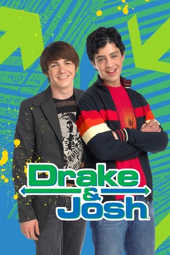Two young men stand confidently against a vibrant green and blue backdrop, exuding youthful energy. Their colorful outfits and confident poses suggest a fun, energetic TV show. The poster captures the essence of a lively, engaging entertainment experience.