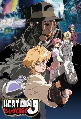 This poster features a dynamic scene with a blonde character in the foreground holding a gun, exuding confidence and action. Behind her, a menacing figure in a hat looms, while other characters in colorful outfits add depth to the composition. The vibrant colors and dramatic lighting create an in...