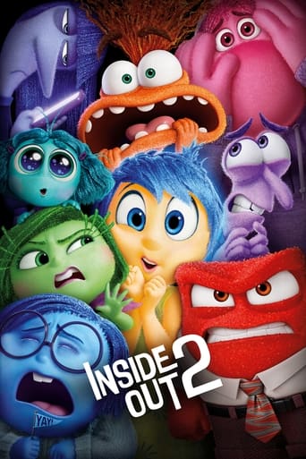 This vibrant poster showcases the beloved animated characters from Inside Out 2, with their expressive faces and colorful designs. The characters are arranged in a dynamic composition, each with unique expressions and vibrant hues that capture the essence of the movie. The overall mood is one of ...