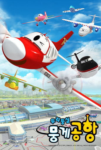 This vibrant poster captures the essence of "The Airport Diary" with flying planes soaring over a bustling airport. Red and white planes dominate the sky, while colorful aircraft add to the dynamic atmosphere. The scene exudes excitement and adventure, reflecting the show's theme of exploring the...