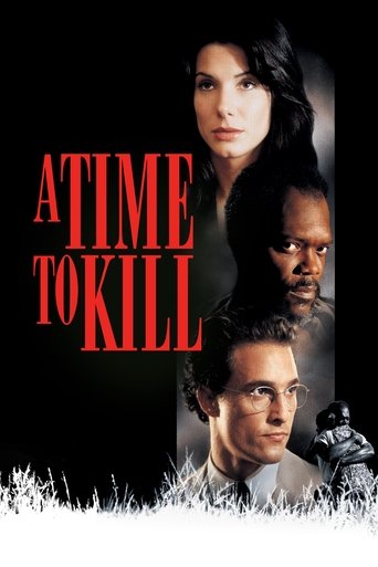 The poster features four characters against a dark background, with bold red text reading "A TIME TO KILL." The mood is tense and dramatic, suggesting a thriller or crime drama.