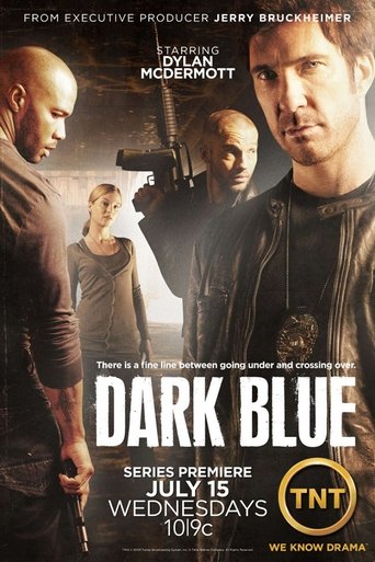 The poster features a gritty, moody scene with a bald man in a leather jacket dominating the foreground, while others in tactical gear stand in the background. Dominant colors include dark tones, blacks, and muted grays, creating a somber atmosphere. The mood is tense and action-oriented, hinting...