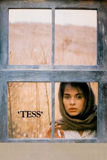 The poster features a woman with dark hair and a scarf peeking through a window, framed by a muted, earthy color palette. The text "TESS" is prominently displayed, evoking a sense of longing and nostalgia.