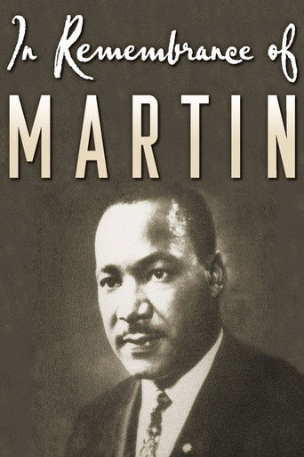 This movie poster features a black-and-white portrait of Martin Luther King Jr., exuding solemnity and historical weight. The muted sepia tones and formal attire create a somber yet dignified atmosphere, emphasizing the gravity of the subject's legacy.