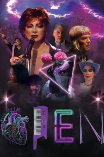 This movie poster for "Open" features a vibrant, psychedelic scene with diverse characters in a dreamlike, cosmic setting. The poster uses a rich palette of purples, pinks, and blues, creating an otherworldly atmosphere. The title "OPEN" is prominently displayed in stylized, glowing letters, addi...